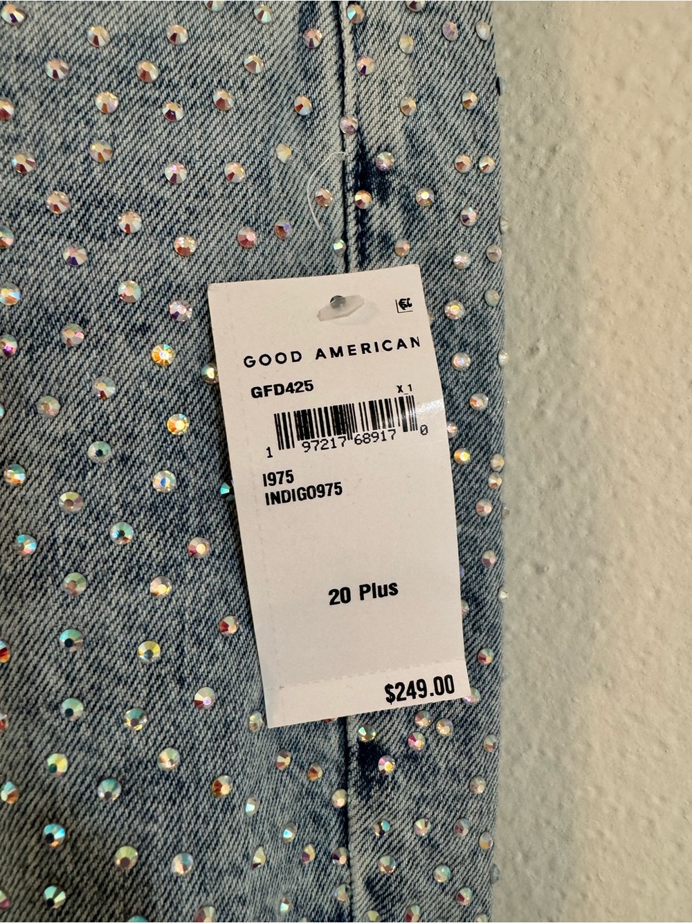 Good American Bedazzled good 90s relaxed jeans - Picture 7 of 9
